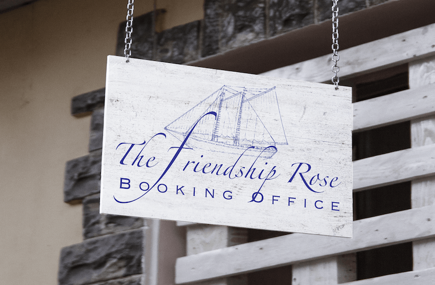 Friendship Rose Shop Sign Booking Office