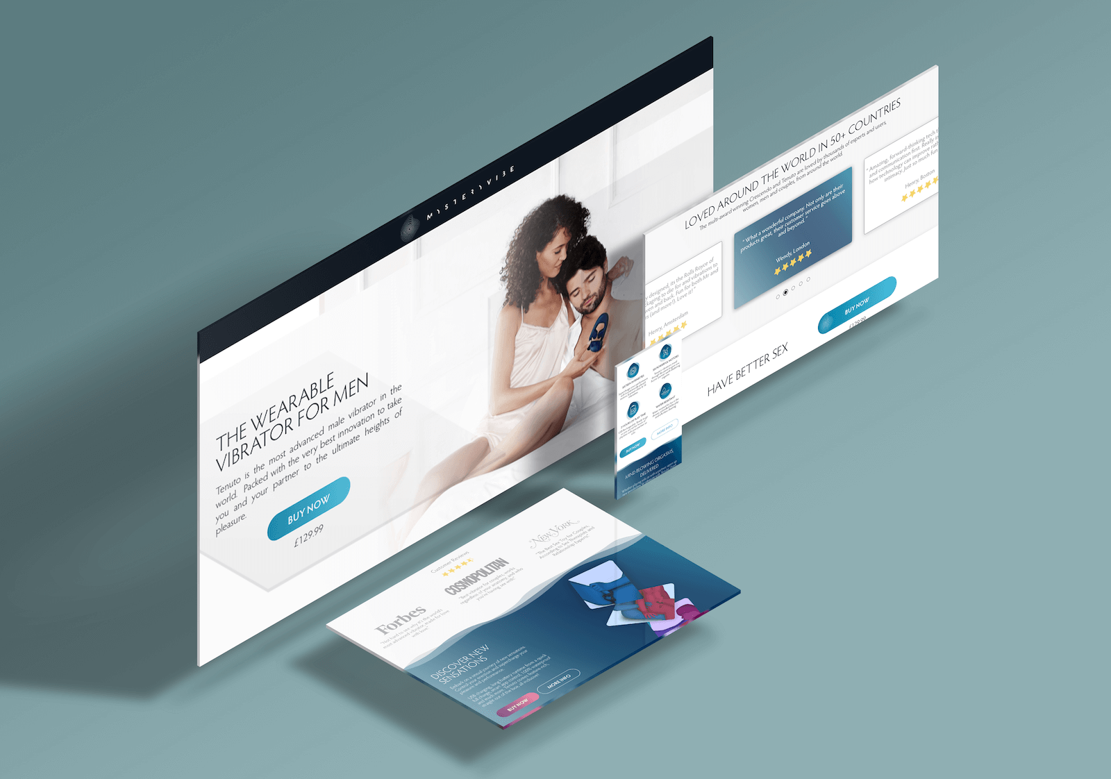 MysteryVibe Landing Page Design Image