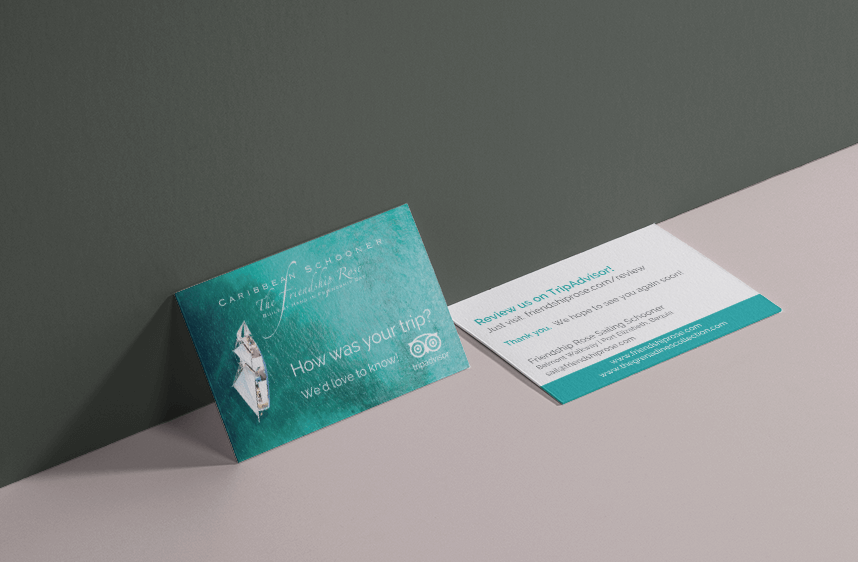 Friendship Rose GraphicDesign Card Mockup